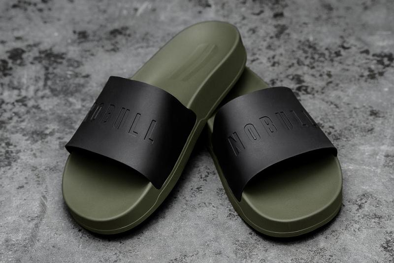 Men's Nobull Ivy Slides Dark / Green | SG I2148L